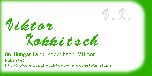 viktor koppitsch business card